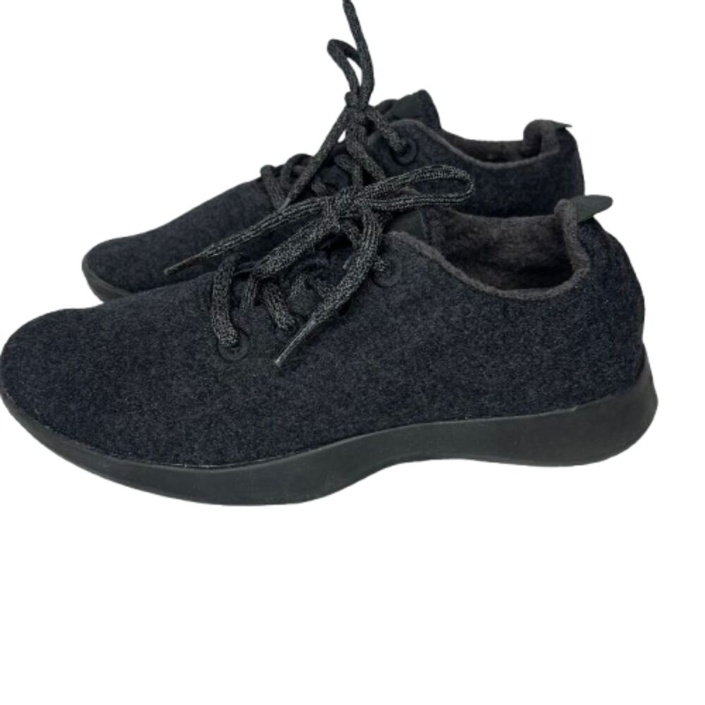 Allbirds Wool Runners Women’s Black Charcoal Merino Sneakers Size 9